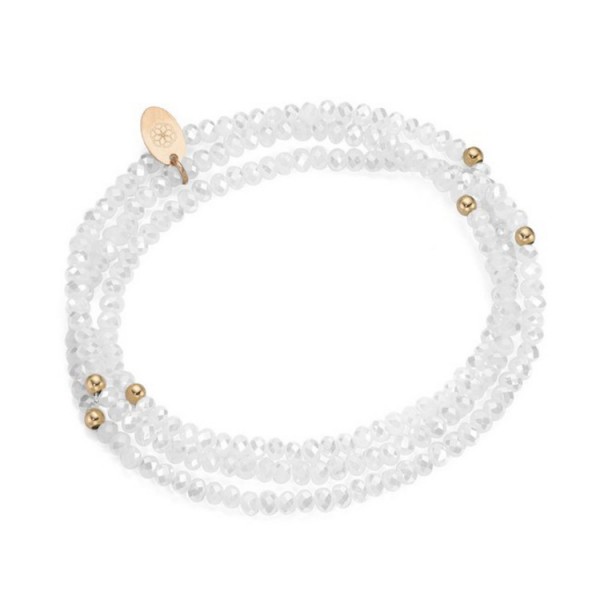 Juwelier Wittig Armkette - Sterlingsilber Kristall - rosé/weiß / 92004297