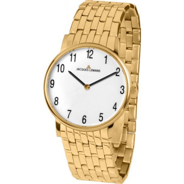 Jacques Lemans Uhr - Vienna Dame - 1-1849H - Stahl goldfarben / 1-1849H