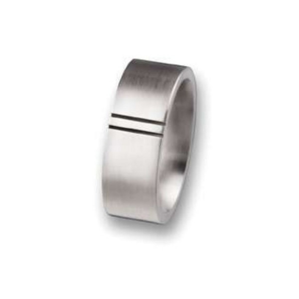 Ernstes Design Ring 64 - silberfarben - Edelstahl / R45-8-64
