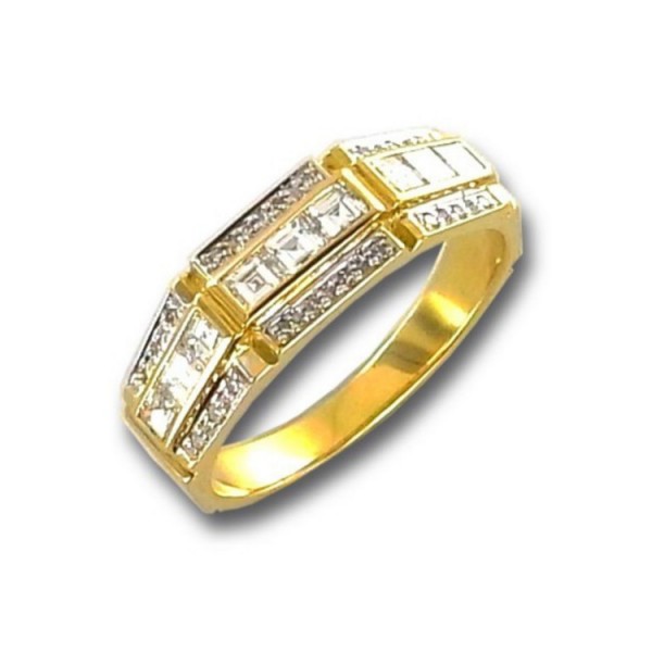 Juwelier Wittig Ring 54 - Gelbgold 750 - Brillanten 0,60ct / AT36