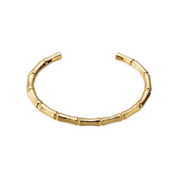 Xenox Armreif - Bamboo - Silber Halbspange goldfarben / XS1097G