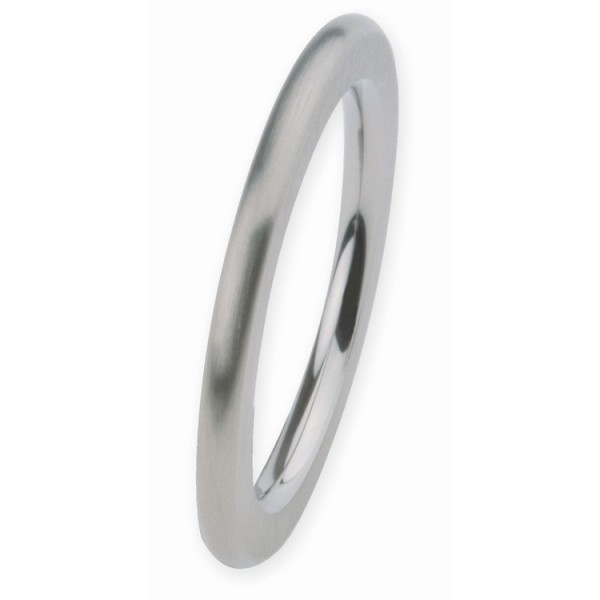 Ernstes Design Ring 57 - silberfarben - Edelstahl - EdVita / R250.53