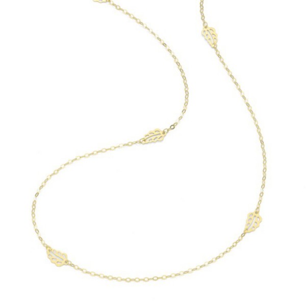 Juwelier Wittig Halskette - Gelbgold 375 - Acht Blüten 90 - lang / 99024340900
