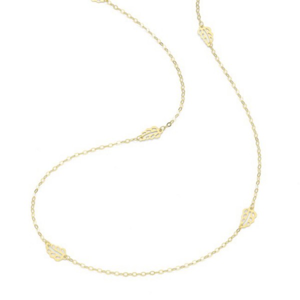 Juwelier Wittig Halskette - Gelbgold 375 - Acht Blüten 90 - lang / 99024340900