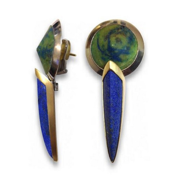 Juwelier Wittig Ohrhänger - Sterlingsilber Feingold Lapis Lazuli / 00001183