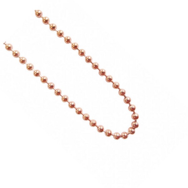 Blumenkind Halskette 70cm - Edelstahl - Kugel - rosé / SC071R70