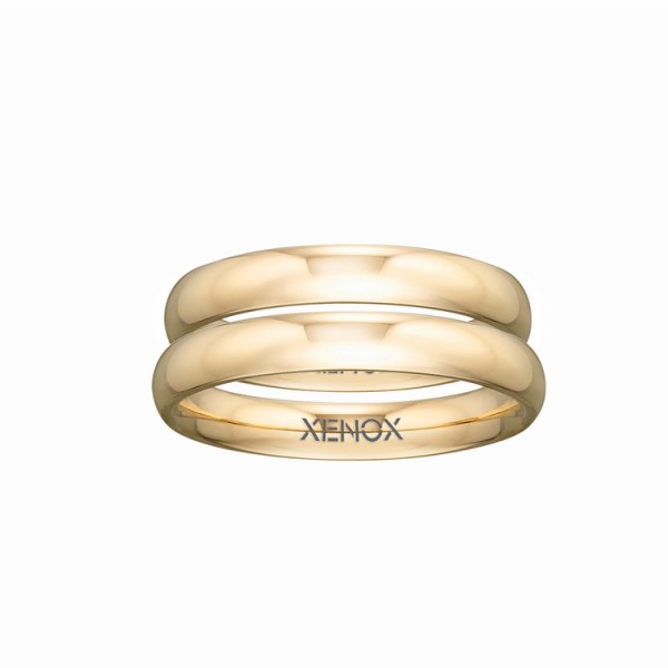 Xenox Partnerringe - Edelstahl - goldfarben / X2305