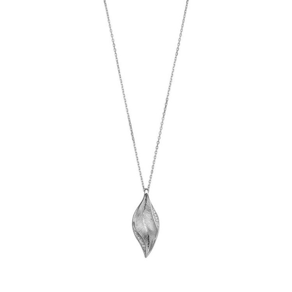 Xenox AnhängerKette - Leaf - Blatt mit Steinen / XS1886