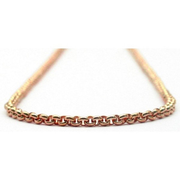 Basics Edelstahl Halskette 70cm - Edelstahl - Erbsmuster - gold / SC053R70