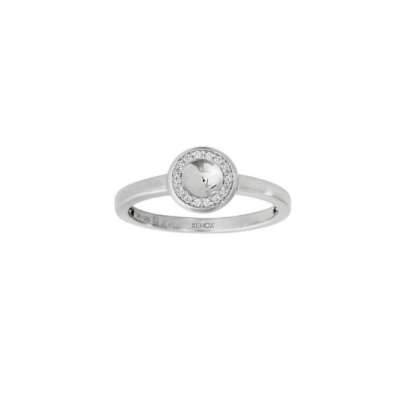 Xenox Ring 54 - silbern - Sterlingsilber - Shiny Globe / XS1576/54