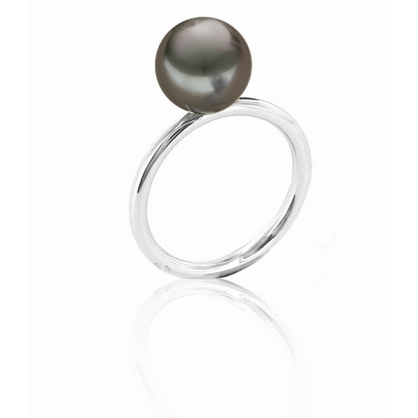 Hesse Ring 54 -Silber - Sterlingsilber Tahitiperle grau / 0090.034