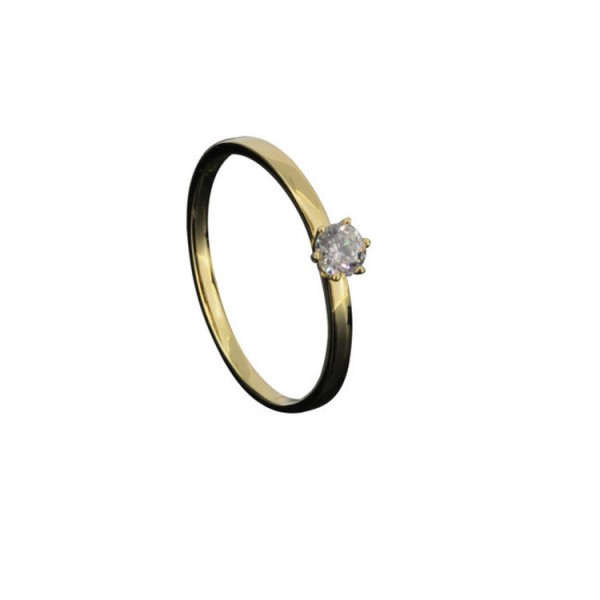Basics Gold Ring 52 - goldfarben - Gold 333 8K Zirkonia / 675224052