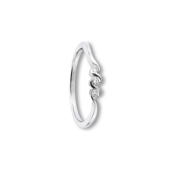 Juwelier Wittig Ring 56 - Weißgold 585 - Brillant 0,10ct / RB00046.5-56