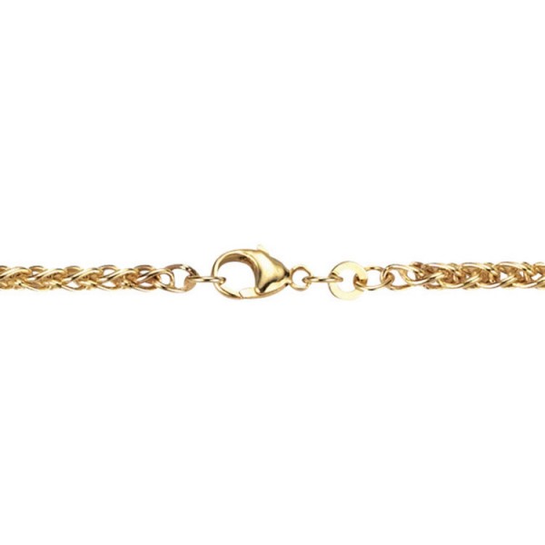 Basics Gold Halskette - Gold 333 8K - Zopf 45 - goldfarben / 1-0153