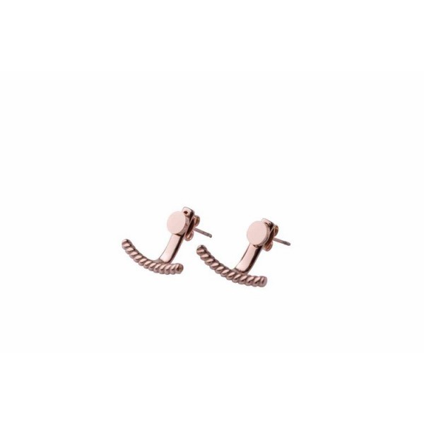 Traumfänger Ohrstecker - SuperDot - Edelstahl - rosé / SD02RO