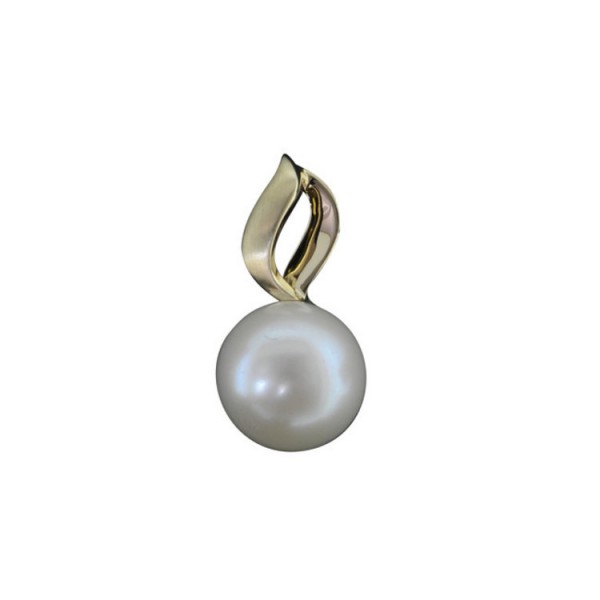 Basics Gold Anhänger - Gold 585 14K Zuchtperle - goldfarben / 649542019