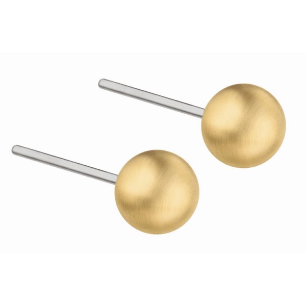 Ernstes Design Ohrstecker - Edelstahl - Kugel 6 - goldfarben / E288