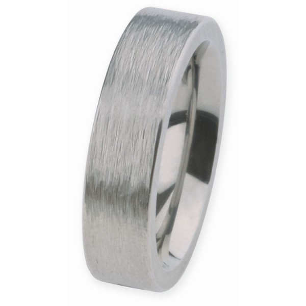 Ernstes Design Ring 57 - silberfarben - Edelstahl - EdVita / R264.57
