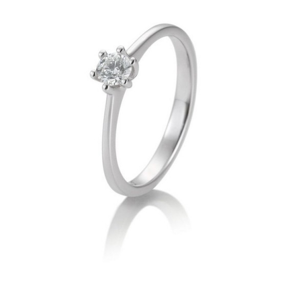 Saint Maurice Ring - Weißgold 585 - Solitaire - Brillant 0,20ct / 4185870.0