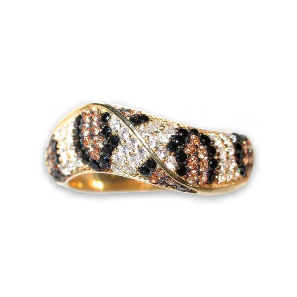 Vinczenza Ring 55 - Silber - Animal - goldfarben / 7086CG