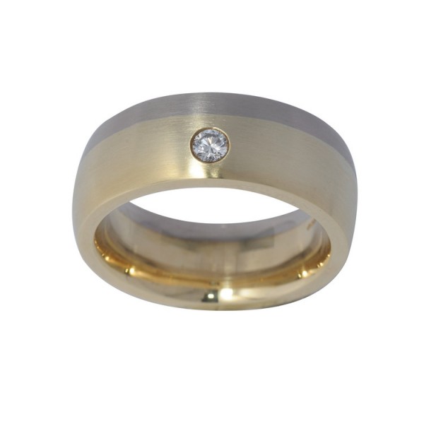 Juwelier Wittig Ring 56 - Gelbgold 585 - Brillant 0,10ct / 9-157