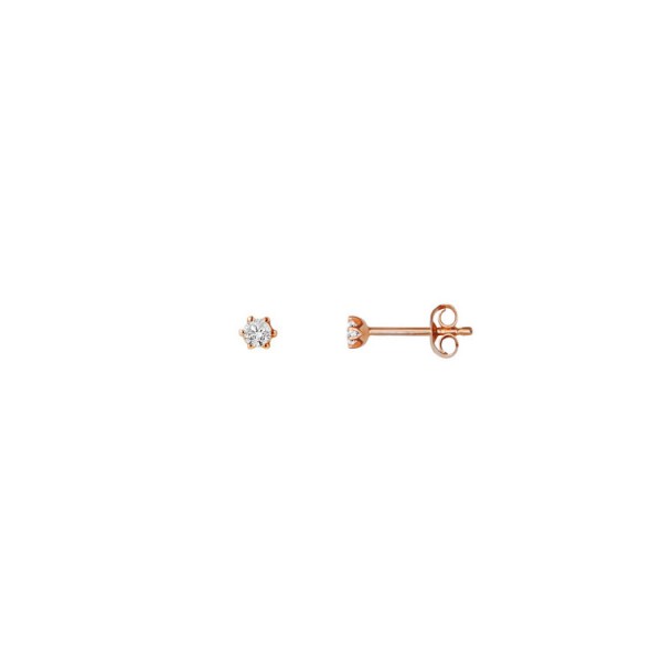 StarDiamant Ohrstecker - Gold 585 14K Diamant 0,06ct - rosé / D809/R