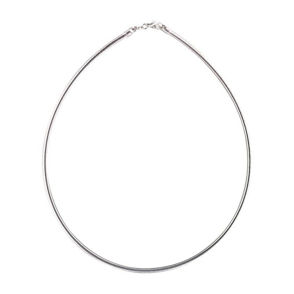 Basics Silver Halsreif 45cm - Sterlingsilber - Omega - silbern / P0014443031445