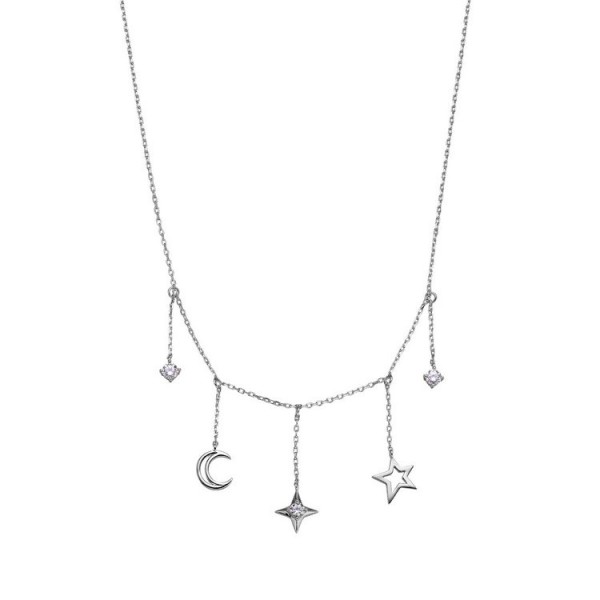 Xenox Collier - Starnight - Silber - Mond Stern / XS1990