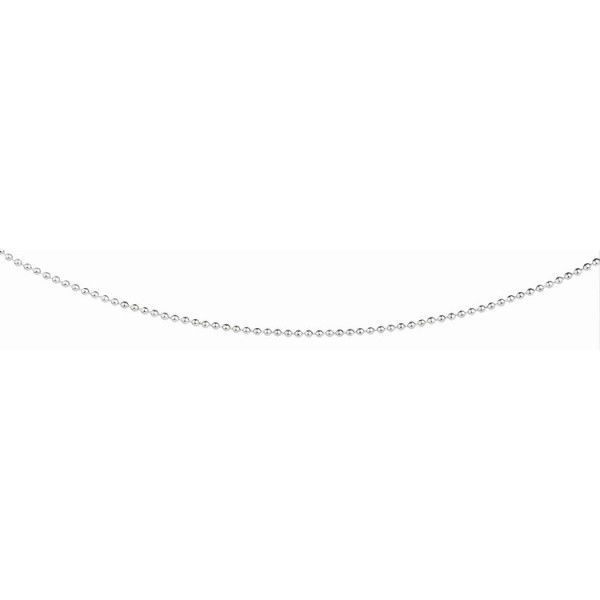 Ernstes Design Halskette 42cm - Edelstahl - Kugelmuster - silber / AK28.42